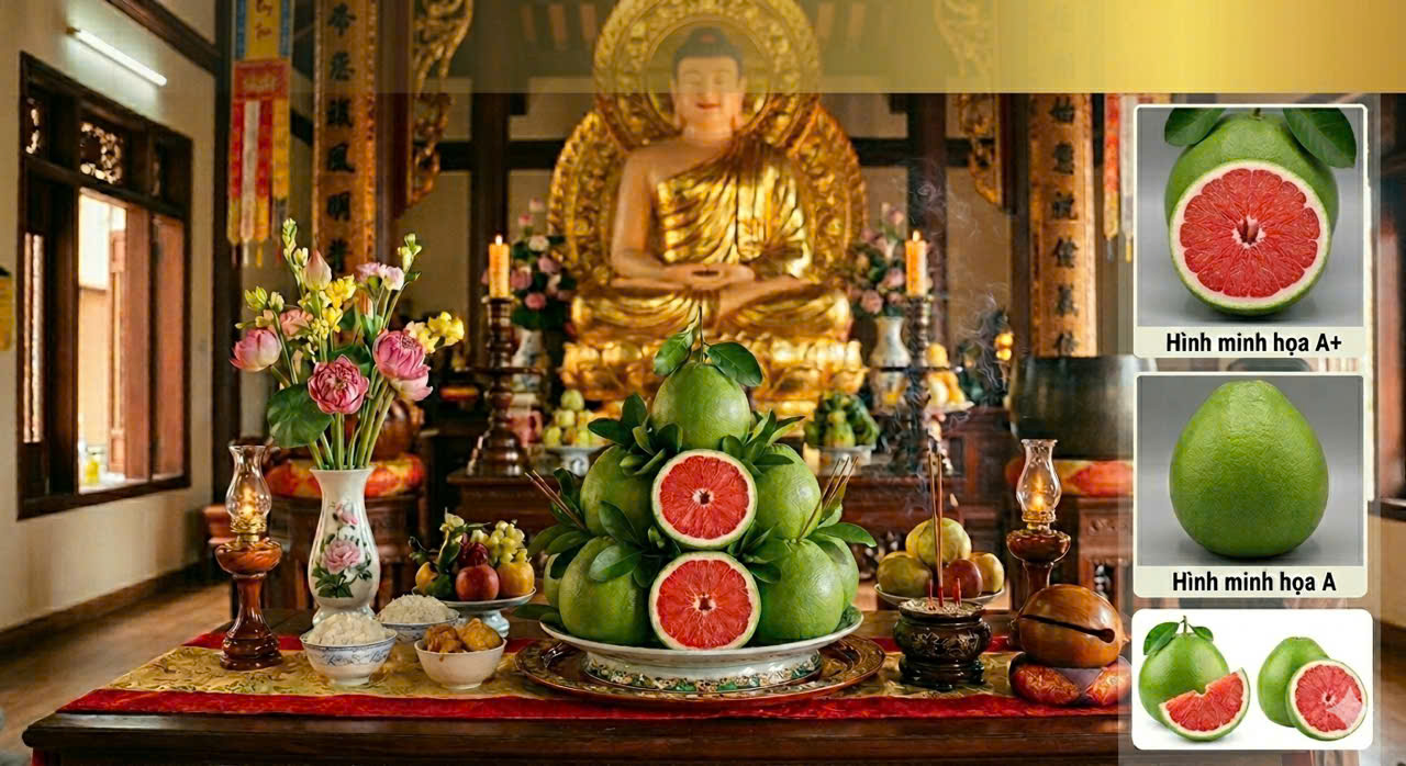 Buoi Ruby Mừng Lễ Phật Đản
